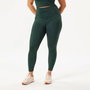 Girlfriend Collective Moss Green Compressive Pocket Leggings, size XL